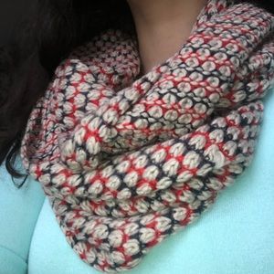 Super soft multi-colored knit scarf
